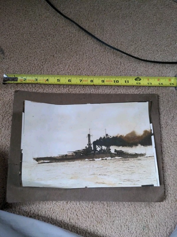 Vintage Photo Of The USS Idaho Battleship 