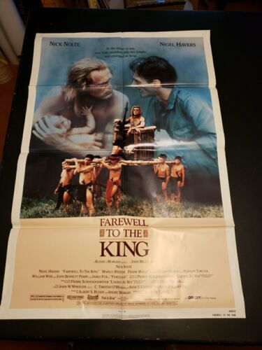 Abschied vom König 1989 gefaltet ein Blatt Umzug Poster 27x41(161f)