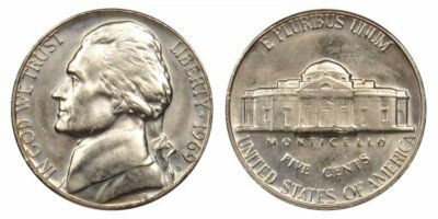 #ad 1969 D amp; S JEFFERSON NICKEL GEM UNCIRCULATED $3.95