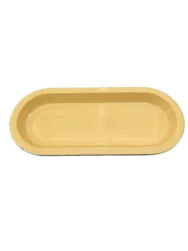 Vintage Fiesta Original Yellow Utility Tray Celery Dish Plate with small marks