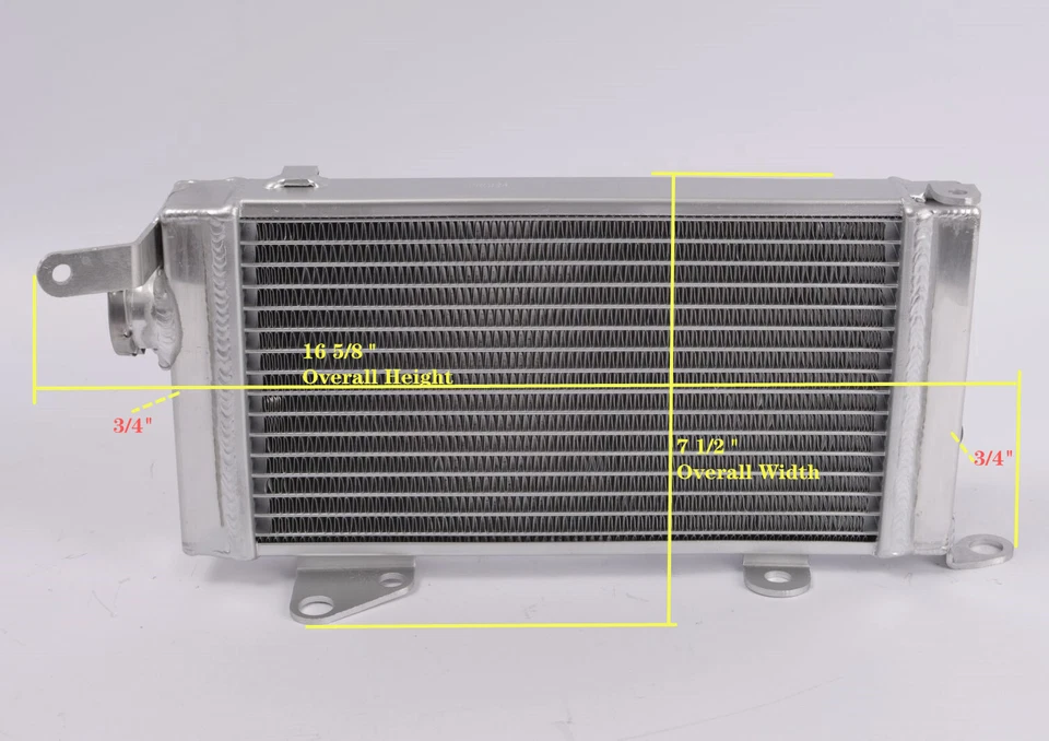 Radiador todo aluminio para Kawasaki KLR650/Camo 2015-2018 2016 2017 Foto 2 de 4