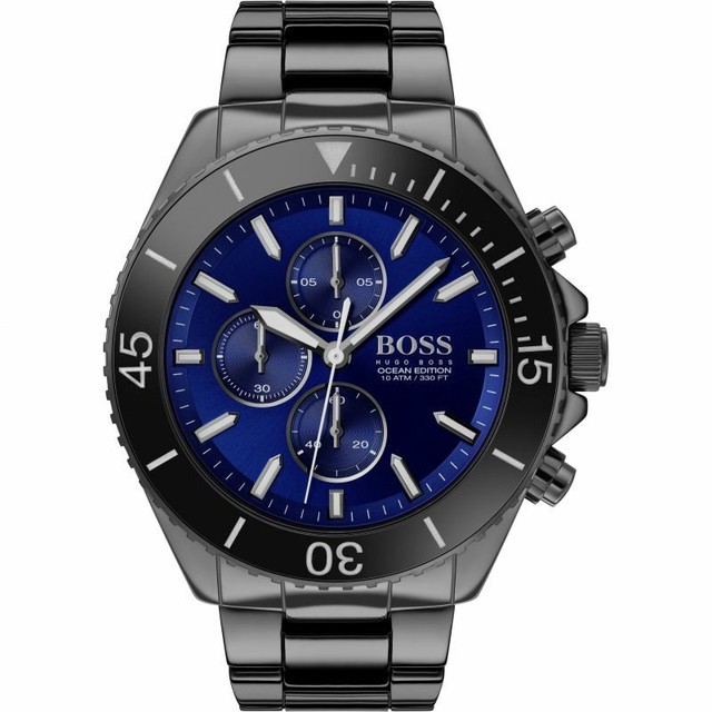 HUGO BOSS Ocean Edition Men's Black Chronograph Watch - Hb1513743 for sale  online | eBay
