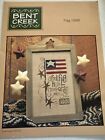 Primitive Sampler Pattern Cross Stitch Flag 1998 Bent Creek Americana Patriotic