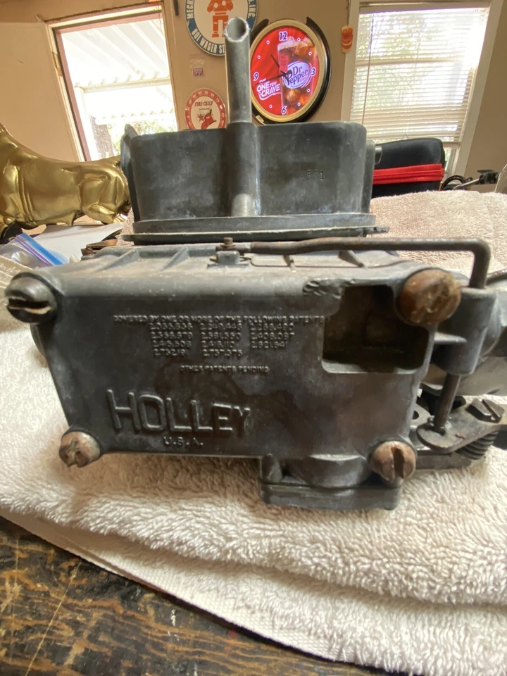 Holley EDC F 1958 Ford 332 FE V8 Carburetor Edsel Galaxy Fairlane Thunderbird - Image 2 of 4