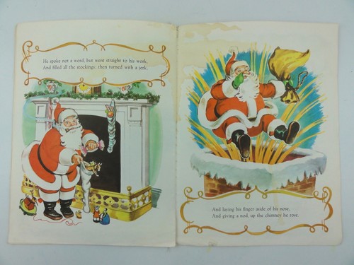 The Night Before Christmas Vintage 1950 Paperback Softcover Book Clement C Moore - Imagen 11 de 12