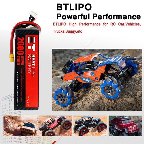 BTLIPO 2600mAh 6S 65C Lipo battery XT60 for ALZRC 380 420 TREX 500 RC Helicopter - Picture 5 of 11