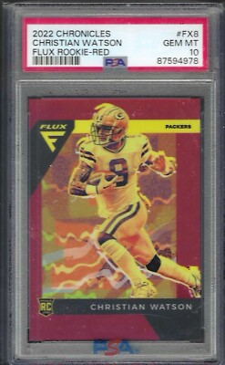 2022 Panini Chronicles - Flux Rookies Christian Watson #FX-8 Red