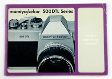 197479 Mamiya/Sekor 500 DTL Series Genuine Original User Instruction Manual
