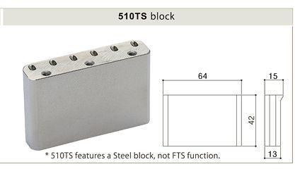 GOTOH EV510TS-BS Premium non-locking 2-Point Tremolo Bridge - Cosmo Black - Picture 7 of 7
