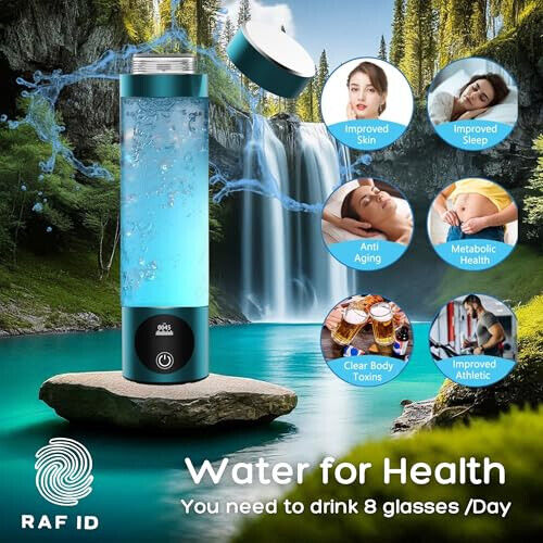 Hydrogen Water Bottle Generator - Healthy Hydration Water Bottle - Portable Elec - Picture 5 of 6