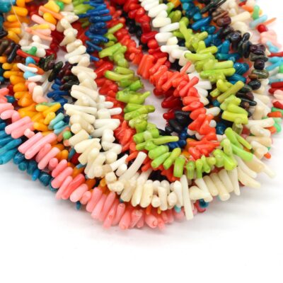 6x12mm Natural Stone Coral Irregular Shape Loose Beads for Jewelry Making DIY