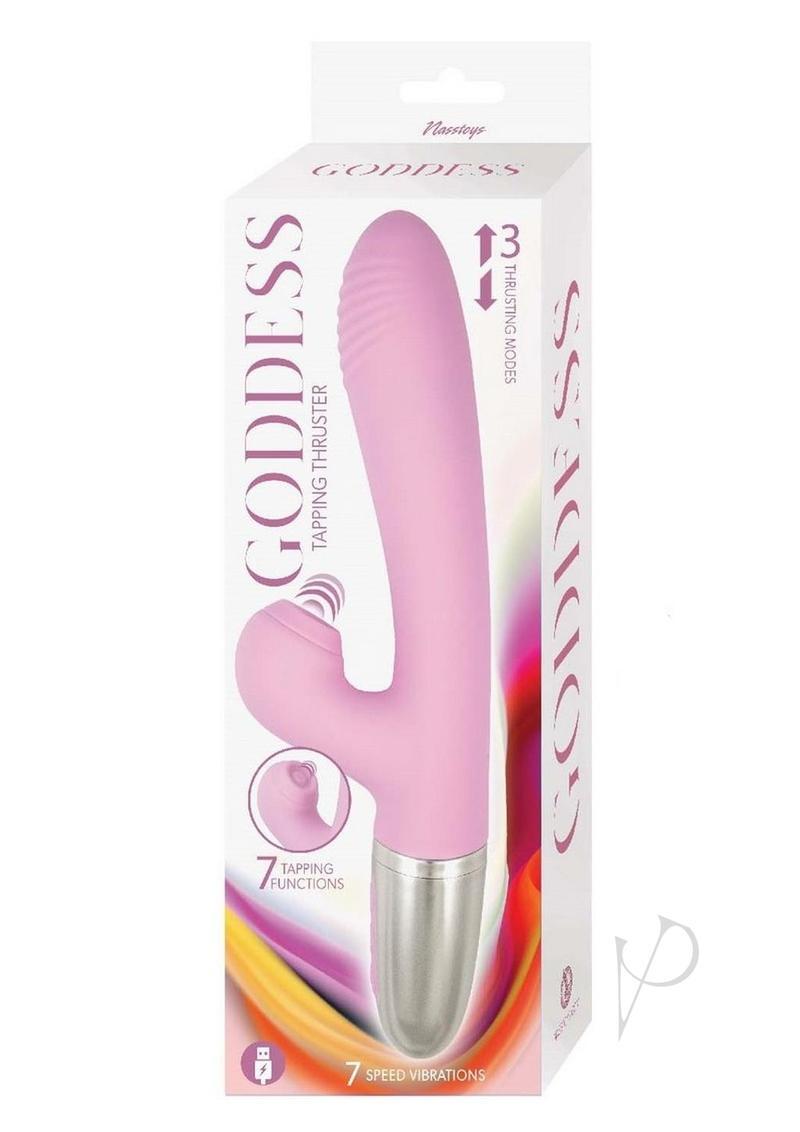 Goddess Tapping Thruster Rechargeable Silicone Rabbit Vibrator with  Clitoral | eBay