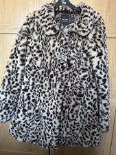 Faux Fur Coat Size S