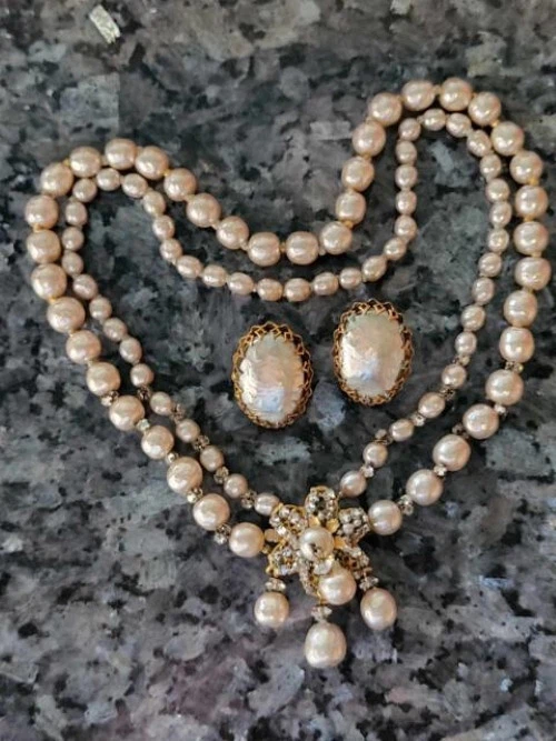 Miriam haskell deals pearl necklace