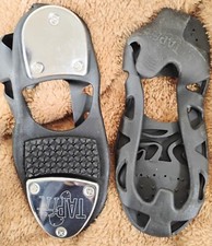 TAPFIT Workout Women's Large Dance Fitness Slip Ons Tap Shoes Black New Sz Small