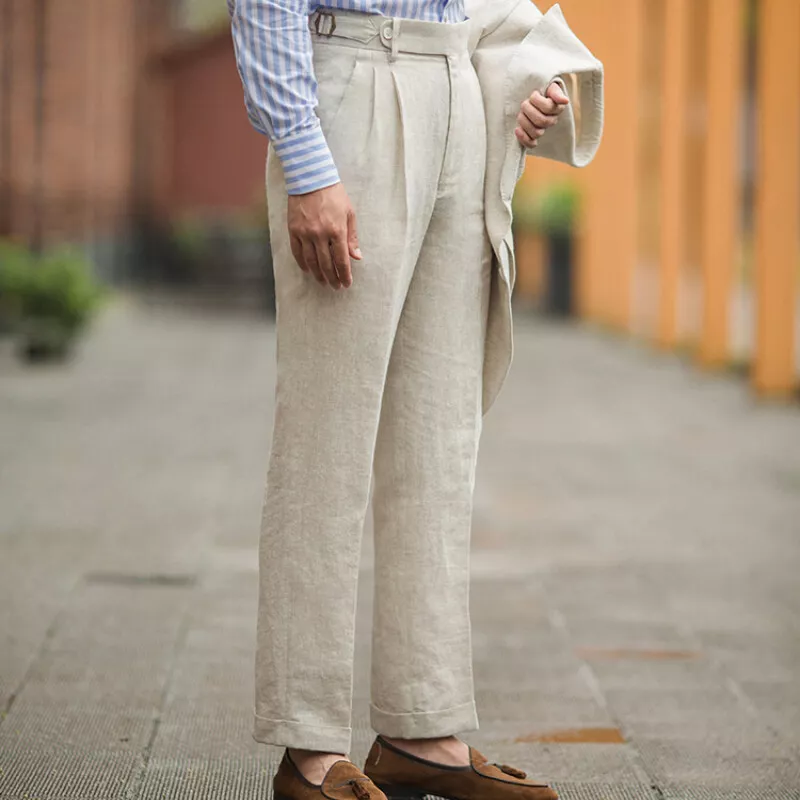 Palma Straight-Leg Linen Pant | Banana Republic