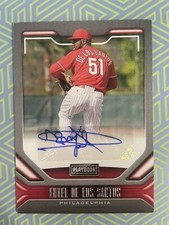 Enyel De Los Santos 2020 Chronicles Playbook AUTO Autographs Phillies