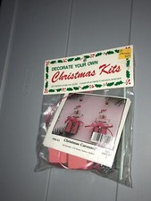 VTG Merri Mac Christmas Kit Rocking Reindeer Carousel Ornaments Bead Makes 2 MIP