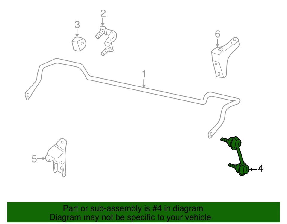 Nissan Altima 1993-2001 genuino - enlace estabilizador 56261-0Z800 Foto 3 de 3