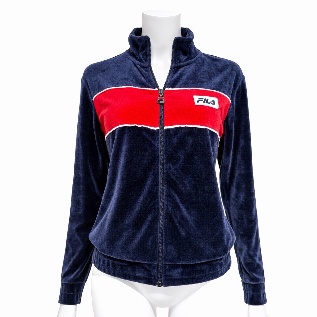 Fila Women Velvet Nancy And Red Bomber Jacket