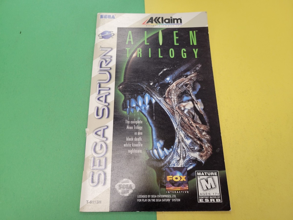 Alien Trilogy (Sega Saturn, 1996) Manual Only | eBay
