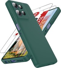 G Power 5G 2025 Case with 2Pcs Tempered Glass Screen Protector, Slim Liquid Sili