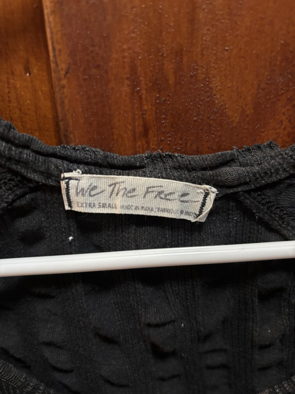 We The Free XS Long Sleeve Black Top