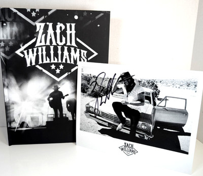 ZACH WILLIAMS, 2022 Tour Photographs Book with AUTOGRAPHED Card ~ Hardcover MINT