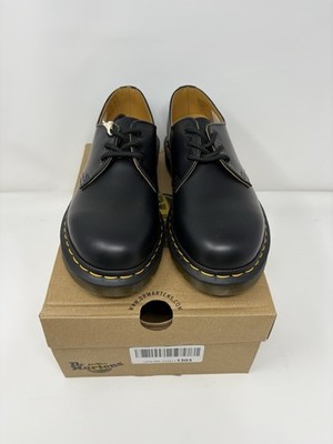 Doc Dr. Martens 1461 Smooth Black Leather Men 7 Women 8