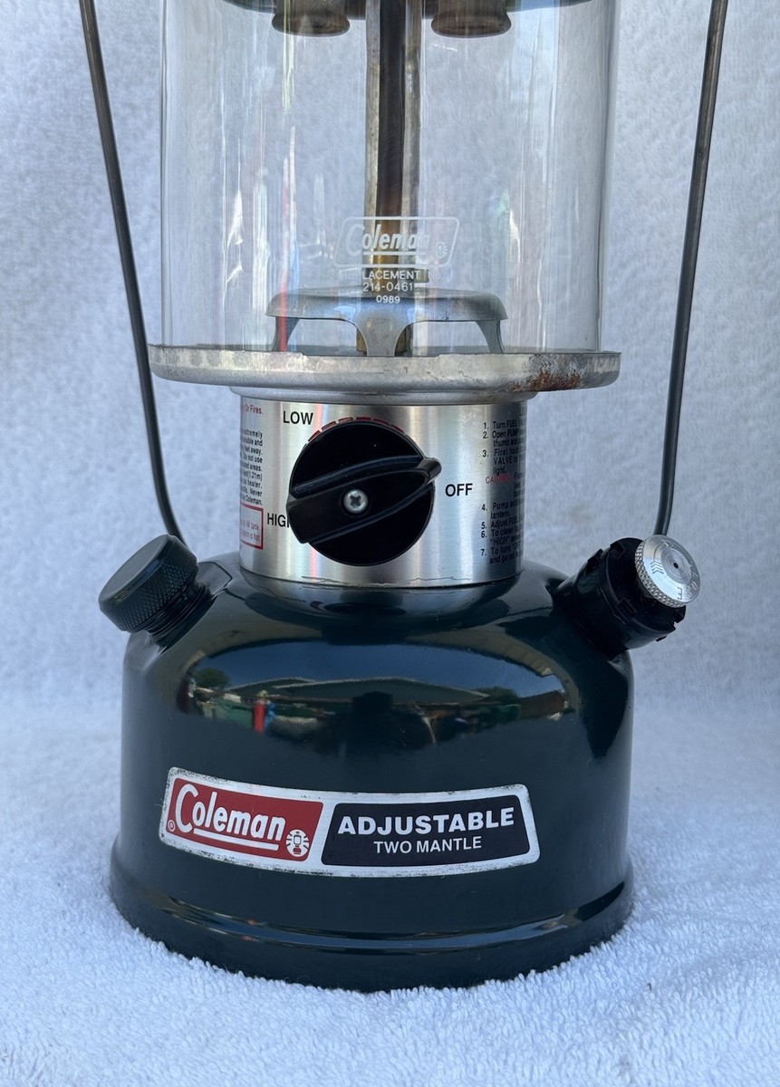 Coleman 288 Adjustable Two Mantle Lantern With Hard Case