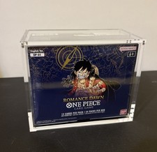 One Piece Booster Box Acrylic Display Case With Magnetic Lid