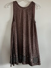 NWT Anthropologie Mauve Raga Cocktail Beaded Dress XS