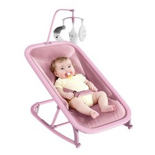 Baby Swing for Infants, Baby Swing Chair with Toy Bar, 3-Position Infant Rock...
