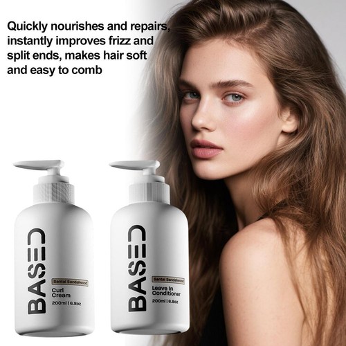 Base Santal Sandalwood Curl Cream, Leave-In Conditioner for HairCar e - Picture 7 of 12