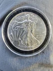 2014 WALKING LIBERTY AMERICAN EAGLE .999 FINE SILVER DOLLAR COIN 1oz. $1 Capsule