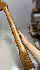 Big head 21 Fret Roasted Flame Maple eletrick guitar neck rosewood 8mm replace