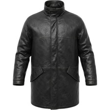 Rainforest RFT Mens Black 100% Genuine Lambsk...