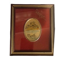 Quadro miniatura artigianale italiano su foglia oro con certificato 15X14