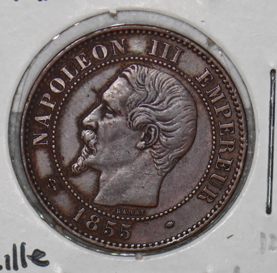 Francia 1855 Mareille Ancla 2 Céntimos 290020 Combinar Envío Foto 2 de 2