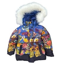Vintage 80 s Girls MONCLER Floral Down Coat J...