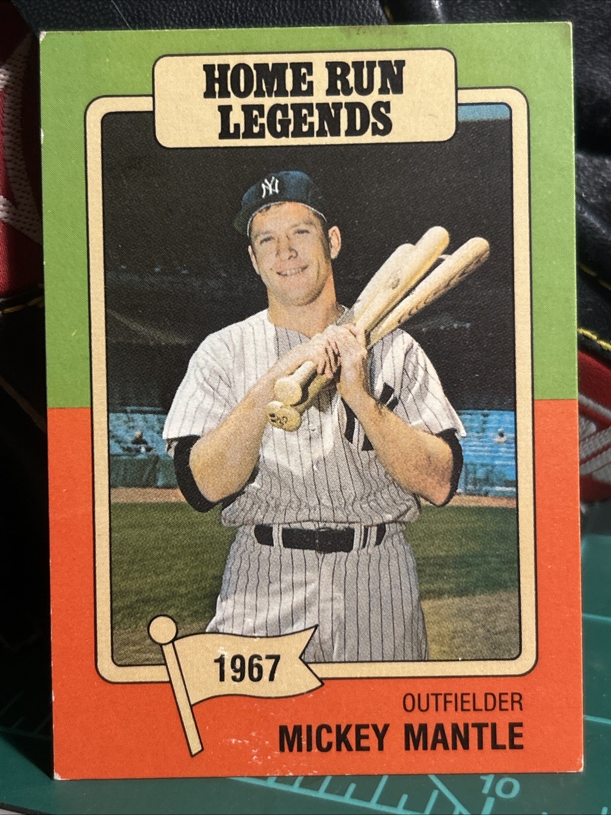 1986 Big League Chew Home Run Legends - Mickey Mantle #6