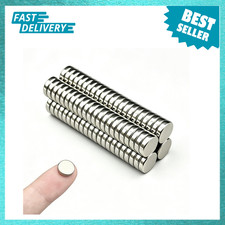 60Pcs Small Round Fridge Magnets 10x3mm Mini Magnets for Refrigerator Office