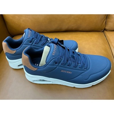 Skechers Uno Stand On Air Shoes Mens 8.5 Navy Blue New Street Sneakers 52458