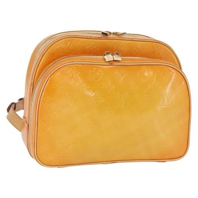LOUIS VUITTON Monogram Vernis Marley Backpack Yellow M91040 LV Auth 160551