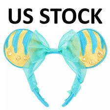 Japan Tokyo Disney Ariel Flounder Ears Headband Little Mermaid 2025 【US STOCK】