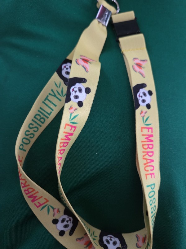 Official Girl Scouts 2025 "Embrace Possibility" Panda Lanyard 