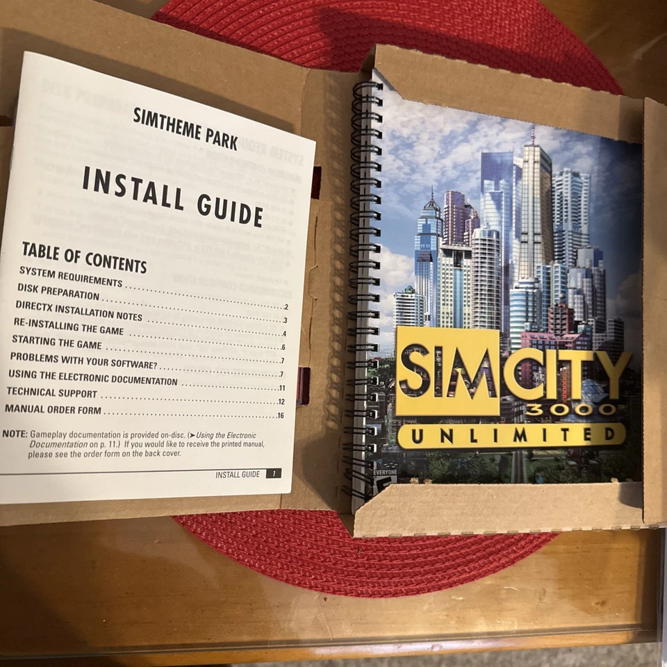 Sim Theme Park Gold Edition PC Big Box CIB Complete w/ Manual & Inserts 1999 EA - Image 3 of 3