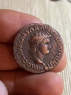 As de Néron Romaine Monnaie en bronze 9 70 g