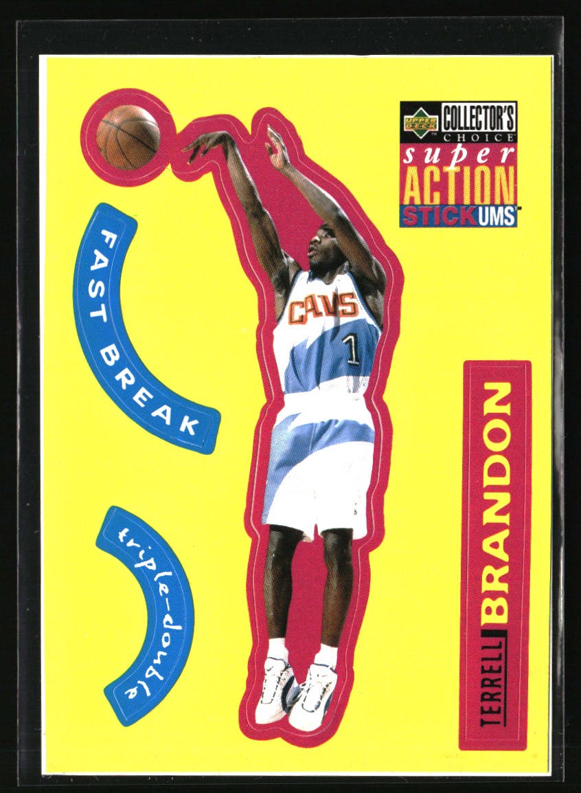 1996-97 Collector's Choice Italian #S5 Terrell Brandon Super Action Stick 'Ums