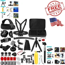 Ultimate 50-in-1 Camera Accessory Kit: Compatible with GoPro, Insta360 & SJCAM